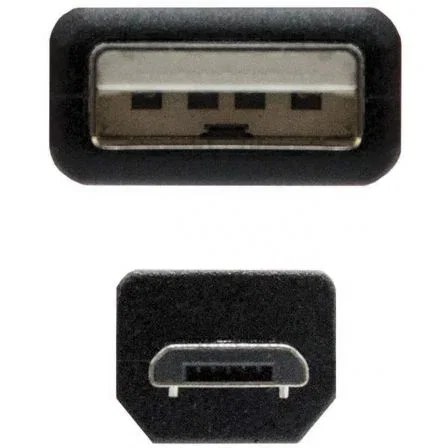 Nanocable Cable USB 2.0 Macho a Micro USB B Macho, 1.8m, Negro
